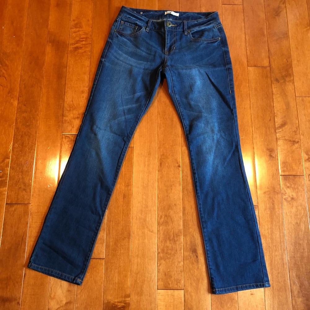 CAbi straight leg medium wash jeans